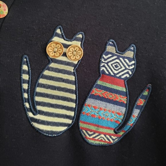 Hooded Fleece Lined Cat Poncho - Picture 2 of 4